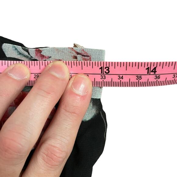 NEW Fame and Partners Black Floral Cutout Maxi Dress - Picture 10 of 11